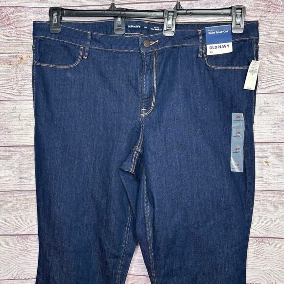 Old Navy Women's Wow Boot Cut Mid Rise Denim Jeans Size 20 Plus New - Picture 9 of 9